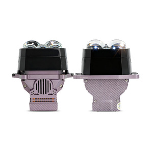FANKAI Lentille de projecteur LED carrée à cinq yeux de 3 pouces 85W 30000LM 6000K 12V D2S pour phare de voiture, mise à niveau universelle - Product Image 3