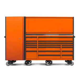 20 Lade Rollenkast Met Hok En Zijkast Werkzeugwagen Servante D'atelier Caja De Herramientas 72 Inch Gereedschapskist - Product Image 5