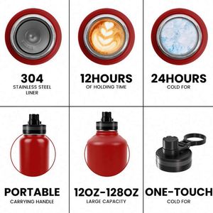 Most Popular Custom logo <b>Large</b> Capacity Stainless Steel Water Bottle Thermal Insulated 20oz 32oz 40oz Water Bottle with Straw - Product Image 4
