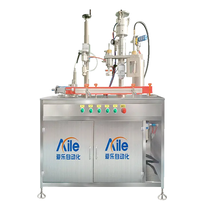 Easy operating and high precision aerosol production machine are used for making air fresheners and cleaning sprays