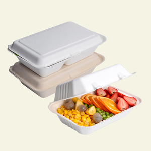 SenAng07 Hộp Cơm Trưa Thực Phẩm Giá Xuất Xưởng Hộp Đựng Mía Đường Vận Chuyển Bột Giấy <span class=keywords><strong>1</strong></span> 2 3 Ngăn Hộp Đựng Vỏ Sò Hamburger - Product Image 2