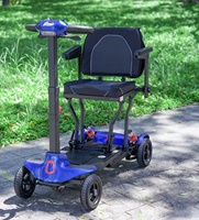 Trottinette électrique légère de 15,8 kg, pliable manuellement, à 4 roues, pour adultes, idéale pour les voyages en ville et les déplacements aériens.