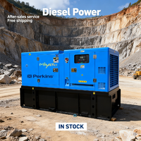 Générateur diesel silencieux de type fermé, étanche à la pluie et à faible bruit, pour usage extérieur, 30 kV, 50 kW, 80 kVA, 100 kVA, 200 kVA, 300 kVA, 500 kVA