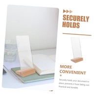 Porte-menu de bureau en acrylique transparent, porte-brochures pour menus de restaurant, publicités