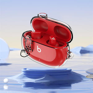 Funda protectora transparente para auriculares duros de PC para <span class=keywords><strong>beats</strong></span> Studio <span class=keywords><strong>buds</strong></span> +/para <span class=keywords><strong>beats</strong></span> Studio <span class=keywords><strong>buds</strong></span>, funda anticaída para auriculares - Product Image 3