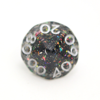Diskon besar gaya baru Set dadu gaya Modern Resin dadu permainan papan asap hitam berkilau tepi lembut 16Mm