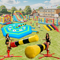 Vente directe usine : Jeux interactifs Wipeout Jumper et Wipeout Sweeper fiables pour l'école et le divertissement, avec structures gonflables