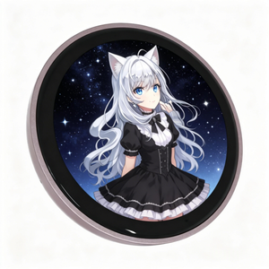 Badge interactif IA personnalisable avec affichage animé et éclatant, solution d'identification numérique moderne pour le réseautage et les salons professionnels - Product Image 3