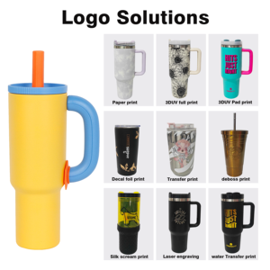 Mug isotherme en acier inoxydable de 40 oz avec paille verticale épaisse, capuchon anti-poussière, poignée hexagonale et clip, étanche pour le <span class=keywords><strong>voyage</strong></span> - Product Image 5