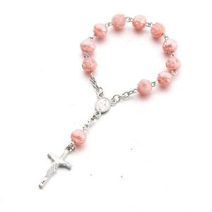 Mini amour croix doigt chaîne bébé baptême <span class=keywords><strong>Communion</strong></span> coffret cadeau chapelet religieux souvenir à la main métal artisanat avec verre - Product Image 6