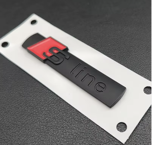 Emblema 3D ABS Nero <span class=keywords><strong>S</strong></span> <span class=keywords><strong>Line</strong></span> per Parafango Auto, Adesivo <span class=keywords><strong>S</strong></span> <span class=keywords><strong>Line</strong></span> per <span class=keywords><strong>Audi</strong></span> A1 A3 A4 A5 A6 Q2 Q5 Q7 Q3 S3 S4 S6 TT, Accessorio - Product Image 3