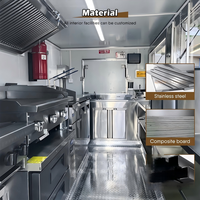 Remorques de restauration rapide électriques certifiées DOT SANSHELL RS450 2026, camions de cuisine mobiles, refroidisseur de snacks et bonbons en acier galvanisé