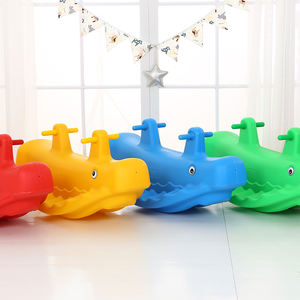 Equipo de Juegos Infantil de Alta Calidad, Balancín de Plástico con Forma de Animalito, Tobogán y Columpio para Niños Pequeños, Interior y Exterior - Product Image 4