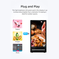 Écran d'affichage numérique portable pliable étanche pour l'extérieur, alimenté par batterie, Android, 43, 49, 55 pouces, pour publicité, affichage LCD