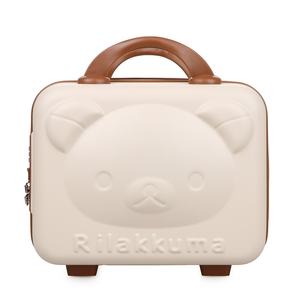 Bagage à main en PP de 14 pouces, étui de maquillage avec ourson de dessin animé 3D, sac organisateur étanche, roues silencieuses, fermeture à glissière, cadeau universel - Product Image 5