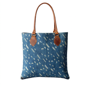 Bolso Tote Kantha Indigo de la Mejor Calidad, Cosido a Mano y Estilo Vintage - Product Image 1