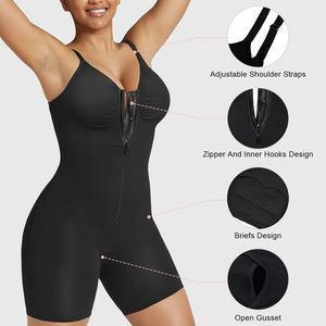 Body de Yoga de Alta Calidad con Cierre Frontal, Spandex/Nylon, Moldea la Figura, para Mujer, Transpirable, Ropa de Gimnasio con Logotipo Personalizado - Product Image 3