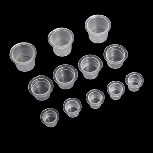100 Unidades de Vasos Desechables de Plástico para Tinta de Microblading y Tatuaje, Tamaños S, M, L, Transparentes, para Pigmento PMU - Product Image 2