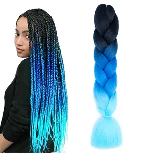 24\" Jumbo Braiding Hair Extensions for Women Synthetic Hair Useful Deft Hair for Daily Holidays or Cosplay Crochet Braids