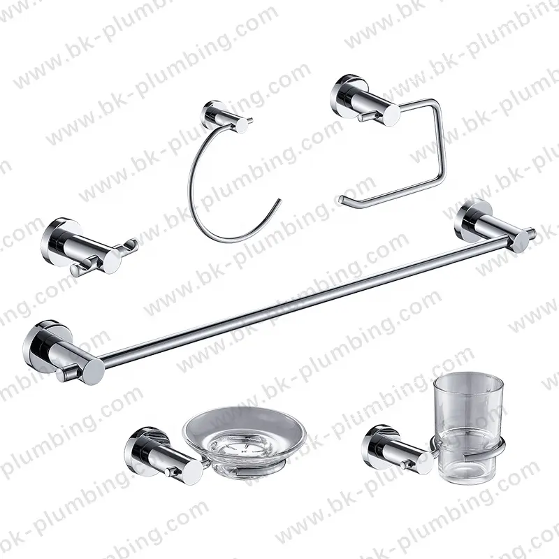china modern toilet accessories chrome bathroom fittings accessories set