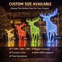 Éclairage LED extérieur en forme de renne pour projets commerciaux, décoration de parcs et places, éclairage de Noël