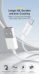 Câble de données <span class=keywords><strong>micro</strong></span> <span class=keywords><strong>USB</strong></span> écologique V8, câble de charge <span class=keywords><strong>USB</strong></span> <span class=keywords><strong>micro</strong></span> 1M pour téléphone V8, câble de charge rapide V8 - Product Image 2