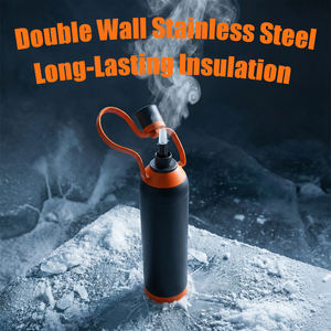 Bouteille d'eau SMILEDRINK avec infuseur à thé, sans BPA, thermos en acier inoxydable isolé avec filtre à mailles fines et paille - Product Image 3