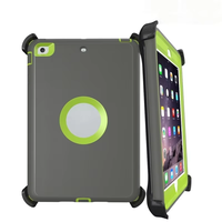 Étui robuste en TPU pour tablette iPad Mini 3, coque arrière antichoc avec sangle de maintien, coque de protection rotative à 360°