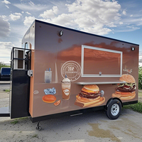 Camion de nourriture Hotdog Ice à destination de la Californie pour les petites entreprises cuisine mobile Pizza Concession Bar remorque alimentaire