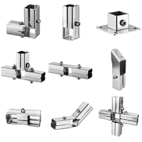 Raccord coudé carré à 3 voies en acier inoxydable zingué à 90 degrés, moulé, pour tubes de 40mm/30mm/25mm, connecteur de tuyauterie basse pression