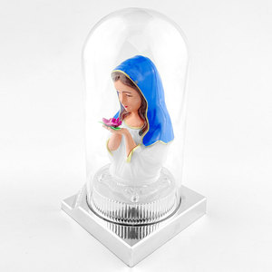 Fabrieks Christelijke Glazen Cover Plastic Katholieke Religieuze Geschenkartikelen Lichtgevende Gezegende Maagdelijke Moeder Mary Madonna Beeldje - Product Image 4