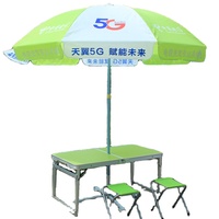 Ensemble table et chaise pliantes portables en tissu Oxford |   Structure de stand extérieur commercial imperméable à une seule couche pour événements promotionnels