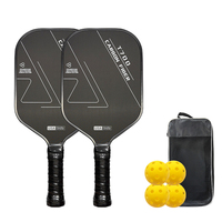 Set Raket Pickleball 100% Serat Karbon T700 untuk Latihan Luar Ruangan