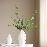 Film simulé feuille d'argent eucalyptus petit style frais décoration de la maison plante verte arrangement de fleurs