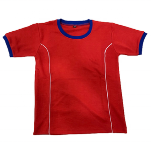 T-shirt à manches courtes pour homme de grande taille personnalisé de haute qualité 100% coton uni tissé col rabattu respirant écologique - Product Image 3