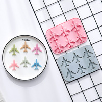 Moule de cuisson en silicone réutilisable et écologique en forme d'avion, 1 pièce, pour gâteaux, chocolat, glaçons et aliments pour bébés