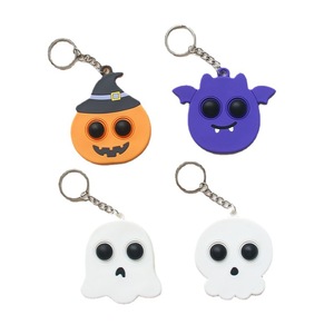 ลดกระหน่ำฮาโลวีนพวงกุญแจพีวีซีบรรเทาความเครียดฟองสวมนิ้วสนุกจี้กระเป๋าค้างคาวฟักทอง - Product Image 5
