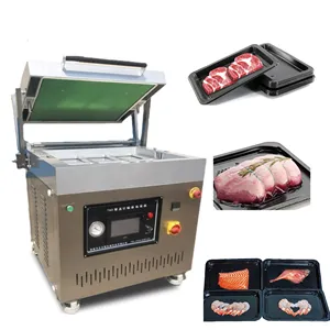 Factory Direct Supply Fresh Shrimp Meat Fish Frozen Seafood Tray Vacuum Skin Packaging Machine For Sale