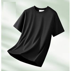 Cool Fabric Antibacterial <strong>Bamboo</strong> <strong>Fiber</strong> <strong>T</strong>-<strong>Shirt</strong> Lightweight Breathable Short Sleeve Tee Round Neck Loose Top for Summer - Product Image 6
