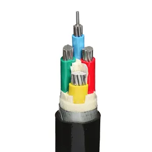 Câble souterrain basse tension détecteur XLPE fil d'aluminium câble électrique fils électriques 1/2/3/4/5 câbles de base résistants au feu