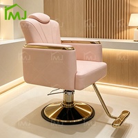 Chaise de barbier réglable et pivotante pour salon de coiffure