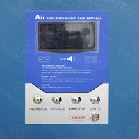 Gonfleur de pneus entièrement automatique avec compresseur d'air intégré, système de gonflage numérique avec écran LCD, 15-112 Psi