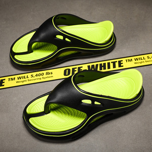 Thick Sole EVA <b>Flip</b> <b>Flops</b> <b>Orange</b> White Men's Summer Beach Shoes Comfortable Slip On Adult Size 39 40 41 42 43 44 - Product Image 3