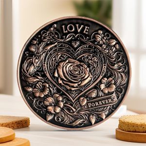 Moneda de Colección de Amor, Moneda Conmemorativa con Diseño de Corazón y Rosa, Regalo Único para É<span class=keywords><strong>l</strong></span>/Ella - Amor Conmemorativo - Product Image 3