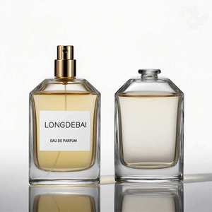 Botella de Perfume de Vidrio Vacía Personalizada, 50ml 30ml 100ml, con Cierre a Presión, Negra, de Lujo, con Caja de Regalo - Product Image 4