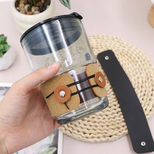 Fundas de Piel Sintética Resistentes al Calor para Café, Cubierta de Corcho Antideslizante, Funda Protectora Reutilizable para Tazas, para el Hogar, la Cocina y el Camping - Product Image 5