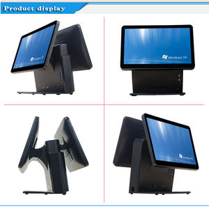 दोहरी-स्क्रीन कैश रजिस्टर टच स्क्रीन के लिए उपयुक्त है के साथ फल दुकानों, सुपरमार्केट, डिपार्टमेंट स्टोर और कपड़ों की दुकानों - Product Image 4