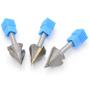 Gỗ <span class=keywords><strong>Router</strong></span> bit 6 mét Shank V hình dạng 3D khắc bit 90 độ Carbide End Mill đường kính gỗ phay Cutter - Product Image 5