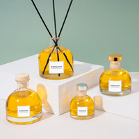 Bouteilles en verre pour diffuseurs à bâtonnets d'aromathérapie en gros, de 50 ml à 200 ml, contenants vides transparents et élégants pour huiles essentielles et parfums d'intérieur