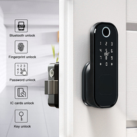 Hoogwaardige Tuya Smart WIFI deurvergrendeling, waterdicht, op afstand bedienbaar met vingerafdruk & TT Lock app, prijs aluminium/stalen deur